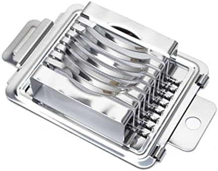 Egg Slicer Heavy Duty Egg Cutter Multi-Function Splitter Slicer Stainless Steel Wire Mushroom Tomato Cutting Silver. by Unknown