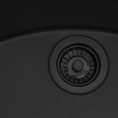 Ruvati Kitchen Sink Basket Strainer, Matte Black - RVA1038BL