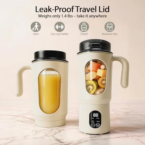 Portable Blender for Smoothies, 580ML USB-C Rechargeable Personal Blender - Image 3