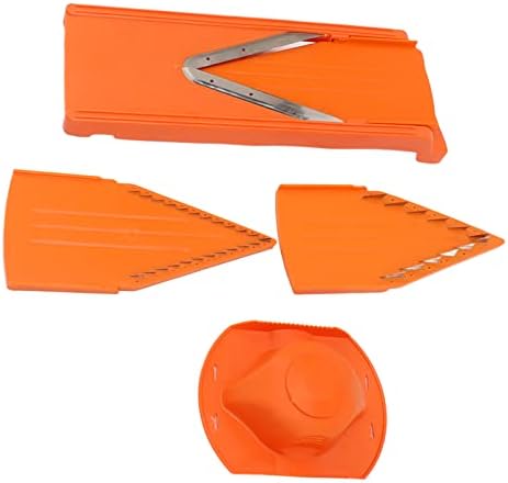 V Shape Blade Mandoline Cutter, Adjustable Mandoline Food Slicer, Food Slicer for Kitchen, Slicer Vegetable Cutter, Manual Mandoline Food Slicer for Cutting Fruits Vegetables by PerGar