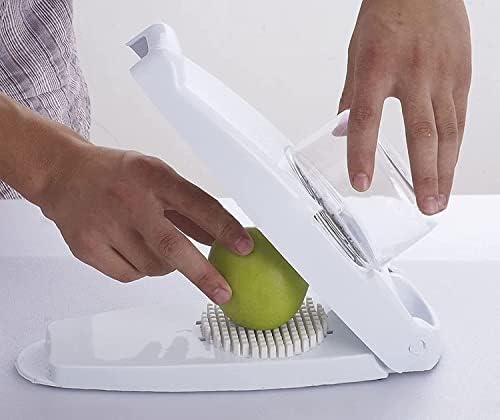 Vegetable Chopper Pro Onion Chopper Slicer Dicer Cutter Food Processor Mandoline Slicer Vegetable Dicer Manual Food Choppers And Dicers Cheese Shredder White - Image 7