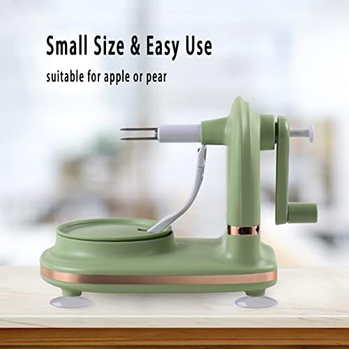 Apple Peeler with 2 Blades Replacements, Apple Peeler Slicer & Corer for Home Kitchen Quick Applesauce Pie Making