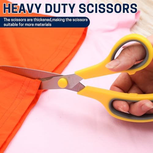 10 Pack 8" Scissors All Purpose, Heavy Duty Scissors for Office