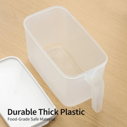 2 Pack 135oz Clear Egg Storage Containers with Handle, Airtight