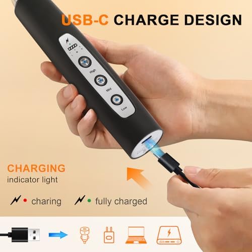 Handheld Milk Frother Wand for Coffee, Rechargeable Electric Whisk