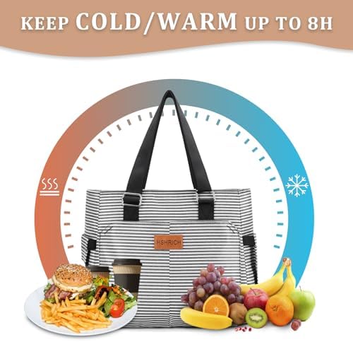 Insulated Lunch Bag Women - Large Tote Lunch Box For Work