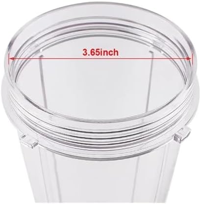 Blender Replacement Parts, Compatible For Ninja, SS101, 24 Oz.Slim Single - Serve Cups Kit With To Go Lids Fits SS100 SS300 SS400 Large Capacity(Only 1pcs 24OZ Cup) - Image 7
