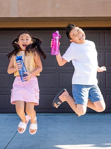 Pogo BPA-Free Tritan Plastic Water Bottle with Chug Lid, 32 Oz, Grey - Image 2