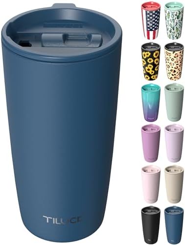 TILUCK 20 oz Insulated Coffee Tumbler with BPA-Free Lid by TILUCKBringsGoodLuck