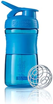 BlenderBottle SportMixer Tritan Grip Shaker Bottle, Cyan/Cyan, 20-Ounce (C01649) by BlenderBottle