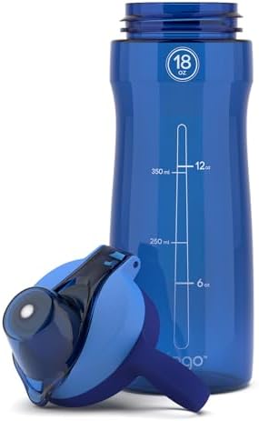 Pogo BPA-Free Tritan Plastic Water Bottle with Chug Lid, 18 Oz, Blue - Image 4