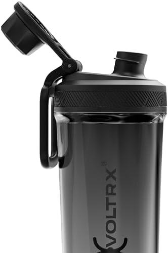 VOLTRX Shaker Bottle, Gallium USB C Rechargeable Electric Protein Shake Mixer, Shaker Cups for Protein Shakes and Meal Replacement Shakes, BPA Free, Made with Tritan, Obsidian Black, 27oz - Image 2