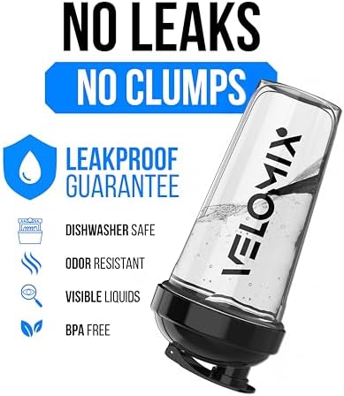 VELOMIX 6 Pack 28oz Protein Shaker Bottle, Dynamic Fuel Series - Image 3