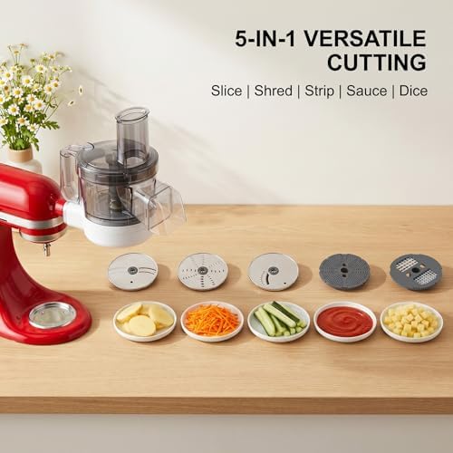 5-in-1 Food Processor Attachment for KitchenAid Stand Mixers, Dicer
