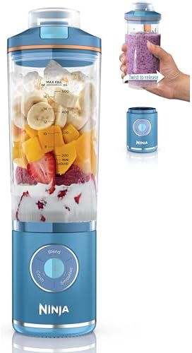 Ninja Blast Max Portable Blender, 22oz, Blue Raspberry, BC251BL2 by Unknown