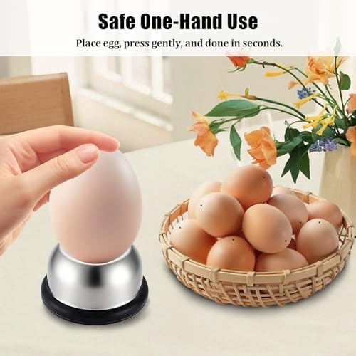 Egg Piercer for Raw Eggs, Stainless Steel Needle Egg Punch Tool with Black Anti-Slip Base to Get Good Hard Boiled Eggs for Home and Commercial Kitchen Use - Image 5