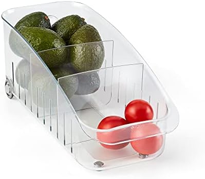 RollOut Fridge Drawer 8”, Adjustable Bin Refrigerator Organizer