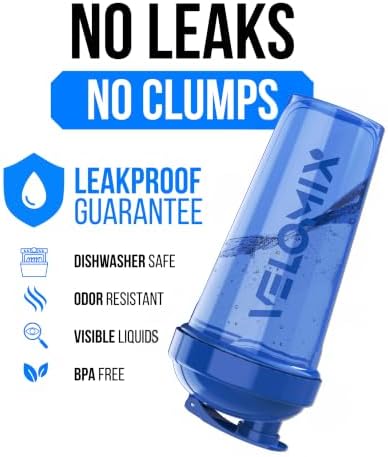 VELOMIX 6 Pack 28oz Protein Shaker Bottle for Protein Mixes, Elemental Mix - Image 3