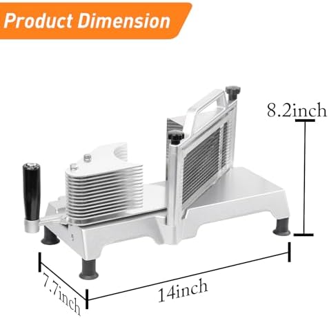 Commercial Tomato Slicer Heavy Duty Manual Fruit Vegetable 1/4 Inch Slicer For Cutting Tomato Cucumber Bananas (1/4 inch) - Image 4