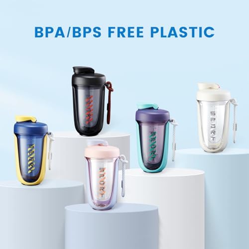 shaker cups for protein shakes 20 oz protein shaker bottle，Leak Proof，The Perfect Shaker for the Gym, Pre-Workout Bottle，Cocktail Shaker Cup，Weight Loss Supplement Shakes - Image 2