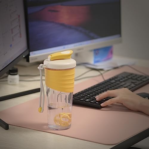 Shaker Bottle for Protein Mixes，24 oz，Protein Shaker Bottles with Whisk Ball, Mixer Bottle, Protein Bottle,Portable Pre Workout Whey Protein Drink Shaker Cup，Yellow - Image 6