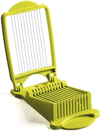 Luncheon Meat Slicer, Durable, Quality Stainless Steel 11 Wires for 12 Thinner Slices, Certified Safety, Slice Meats (Green)