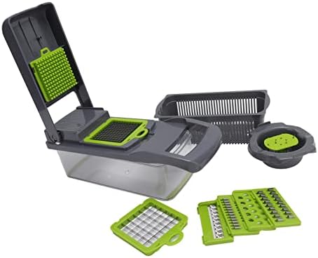 LICAEVEY Vegetable Grater Cutter Chopper for Fruit Potato Carrot (Grey - Image 6