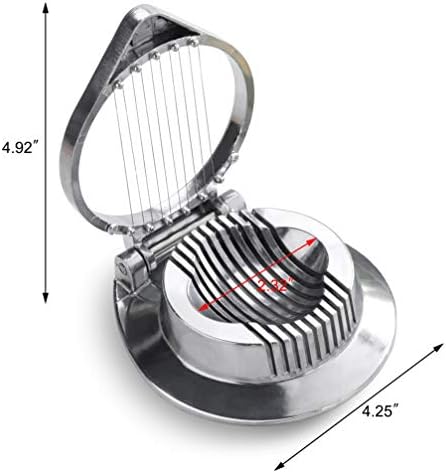 New Star Foodservice Commercial Grade Aluminum Egg Slicer, Mushroom Slicer with Stainless Steel Wire (Hand Wash Only) - Image 2