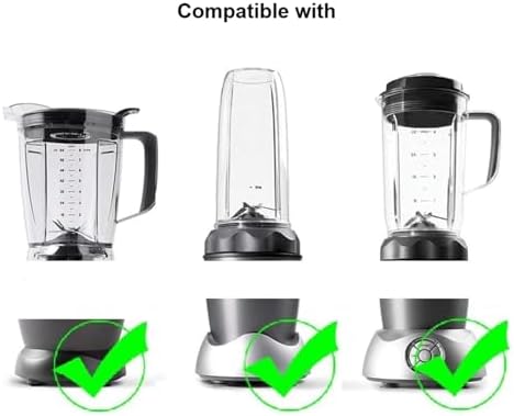 24oz Blender Cup，Compatible With NutriBullet，Blender Combo 1000W 1200W Replacement With To-Go Lid - Image 3