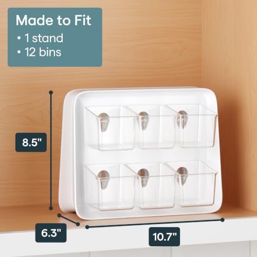 TeaStand 120 Tea Bag Organizer, Cabinet to Counter Tea Bag Caddy