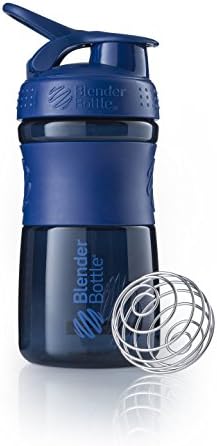 BlenderBottle SportMixer Tritan Grip Shaker Bottle, Navy/Navy, 20-Ounce by BlenderBottle