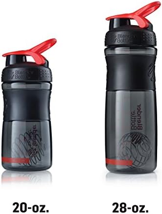 BlenderBottle SportMixer Tritan Grip Shaker Bottle, Purple/White, 28-Ounce - Image 7