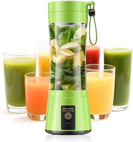 Personal Size Portable Blender Make Smoothies - 12oz Mini Blender Juice Cup by gardreg