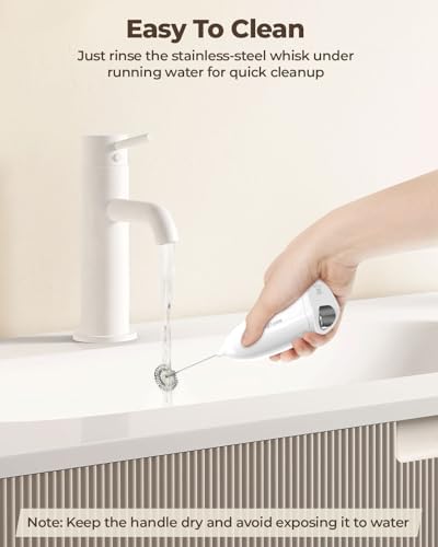 SIMPLETASTE Milk Frother Handheld Electric Foam Maker Battery Operated - Image 5