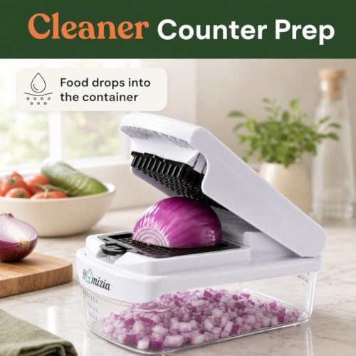Vegetable Chopper, 15-in-1 Food Chopper with Container, Mandoline Slicer Dicer, Onion Chopper, Vegetable Cutter with Interchangeable Blades, Kitchen Gadget for Meal Prep, Fruits Veggies - Image 5