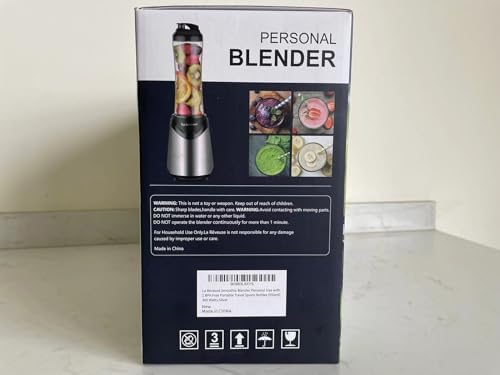 Personal Size Blender for Shakes and Smoothies, 2 Cups, Silver