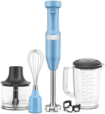 KitchenAid Variable Speed Corded Hand Blender with Attachments, KHBV83 by Unknown
