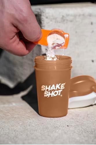 Brown 4oz Mini Shaker Bottle for Creatine, Pre Workout, Matcha - Image 6