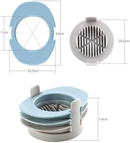 Ruibo Strawberry Slicer/Cutter With Stainless Steel Cutting Wires for Hard Boiled Egg Slicer Multicolour - Image 2