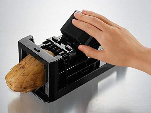 French Fry Cutter and Easy Food Dicer With 2 Interchangeable Blades | Great for Slicing & Dicing Vegetables Potato Onions Carrots Cucumbers Fruits Apples and More - Image 2