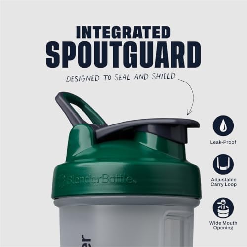 BlenderBottle Classic V2 Plastic Shaker Bottle 28 oz Green - Image 3