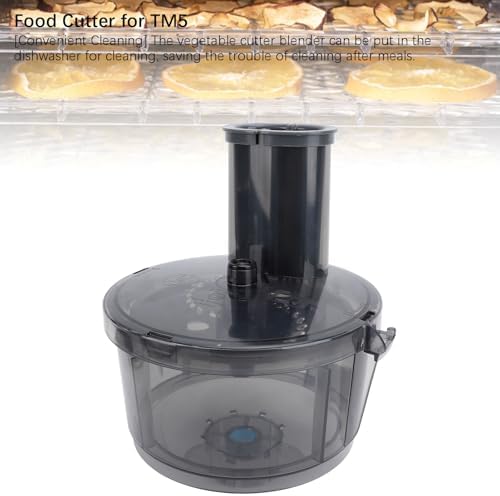 TM6 TM5 TM31 Vegetable Cutter Kit, Electric Food Processor Container Attachment for TM31 TM5 TM6, Stainless Steel Vegetable Chopper for Onion & Fruit, High Efficiency Dicer Cutter - Image 4