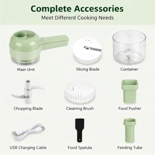 5-in-1 Food Chopper with Container, Multi-Function Vegetable Chopper. - Image 3