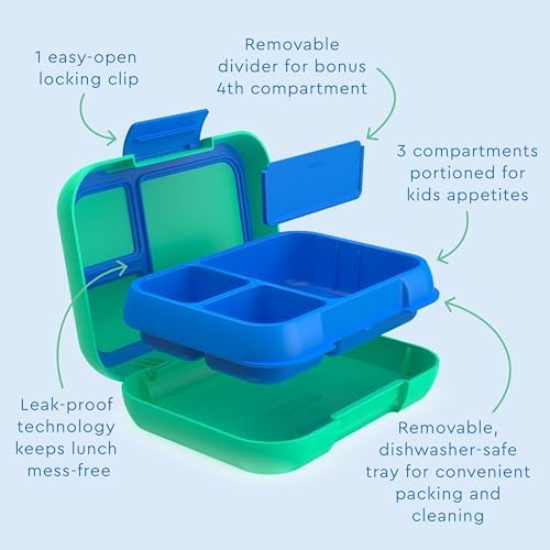 Pop Leak-Proof 3-4 Compartment Bento-Style Lunch Box