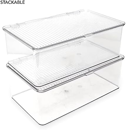 Medium Stackable Organizer Bin (10.75”x6.5”x3.7”)