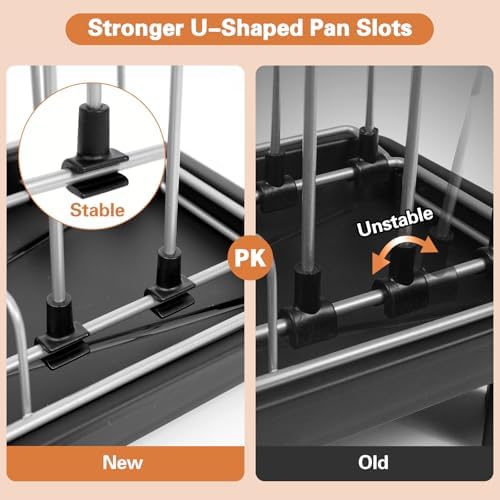 Small Dish Drying Rack for Countertop with Drain Tray & Utensil Holder