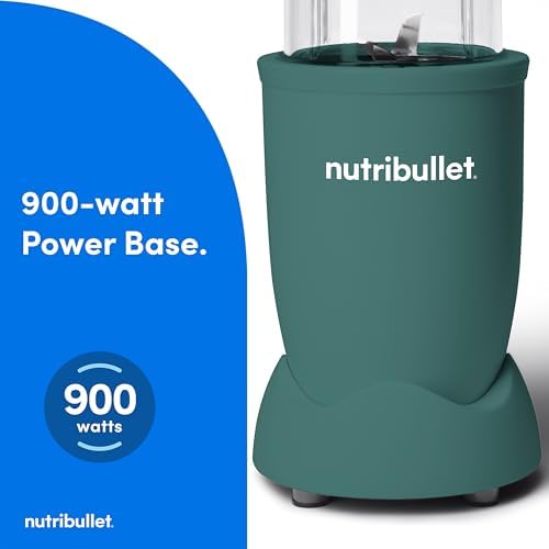 nutribullet Pro Personal Blender, Shakes, Smoothies, Food Prep, and Frozen Blending, 32 Ounce Cup, 24 Ounce Cup, Flip-top Travel Lid, 900 Watt, Matte Eucalyptus, NB9-0901EUC - Image 4