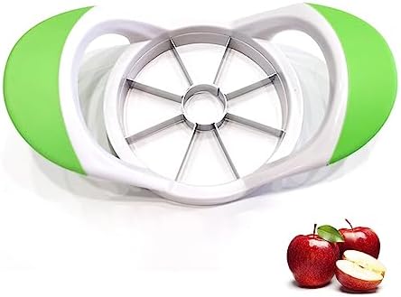Apple slicer bulk,8 Super Sharp Blades Stainless Steel Corer and Divider,Ergonomic ABS Anti-Slip Handle,4.13 in sturdy Rust Resistant Fruit Slicer Cut