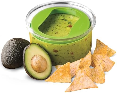 ProKeeper Fresh Guacamole Storage Container with Airtight Lid, 4-Cup, Green