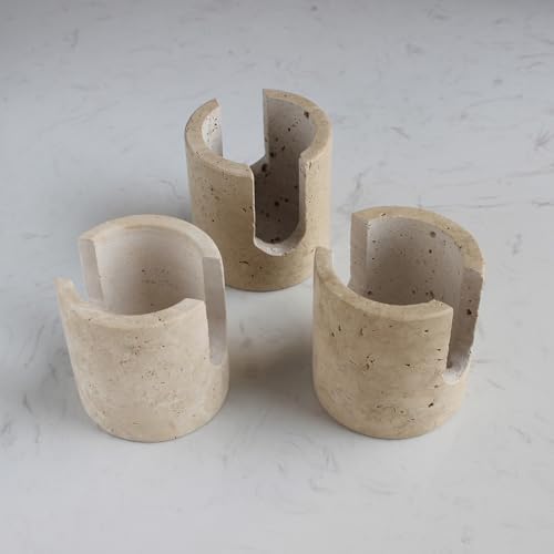 Natural Travertine Marble Sponge Holder for Kitchen Sink, Drying Rack, Compact Sink Caddy Organizer - Beige Travertine